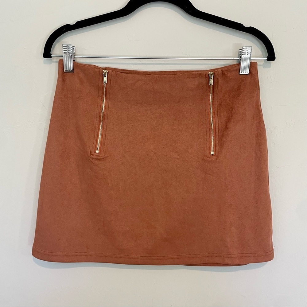 Faux Suede Skirt